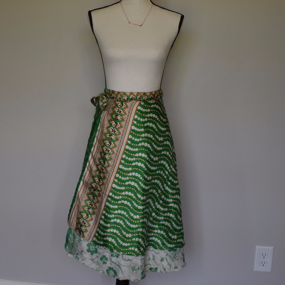 NWT layered wrap skirt